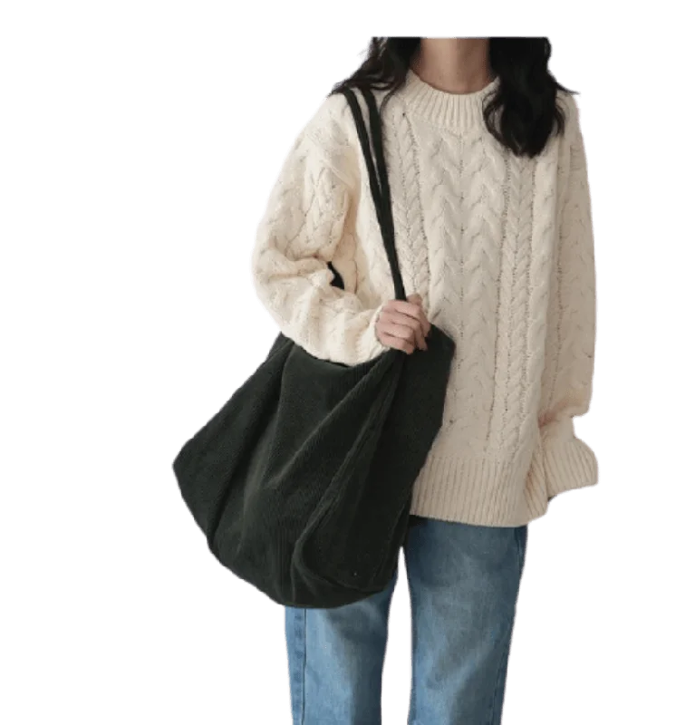 Fashion Corduroy Shoulder Bag