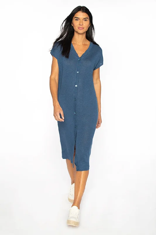 Kinross Cashmere Button Front Dress