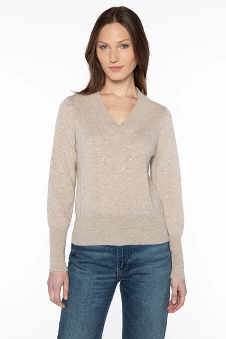 Kinross Cashmere Crystal Vee